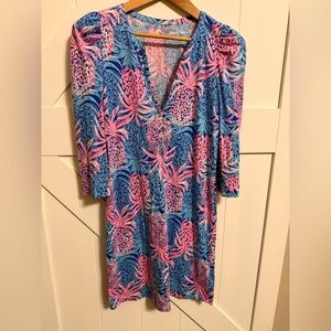 Lilly Pulitzer Marlie Dress Tropic Down Low Women’s Small Vacation Casual